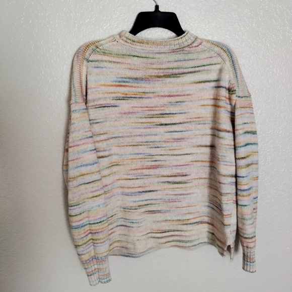 J. Crew Space-dyed boxy crewneck sweater sz M - Picture 6 of 7